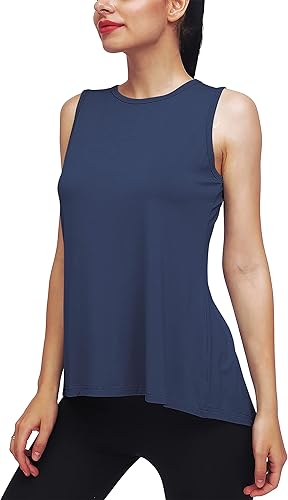 Miniatura 2 de Mippo - Camiseta deportiva sin mangas para mujer, para entrenamiento, yoga, deportes, correr