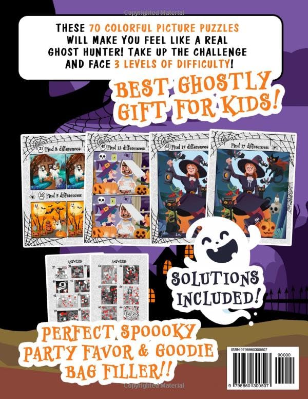 Spot the Spooooky Difference: Halloween Find the Difference Activity Book for Kids - Image 2