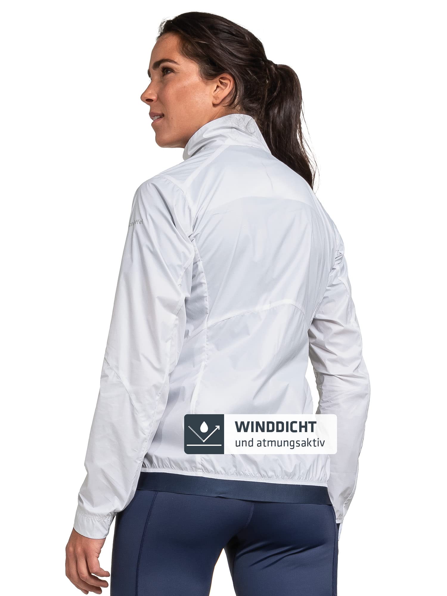 Schöffel Damen Jacket Bygstad L, winddichte Wanderjacke, Windbreaker mit kühlenden Graphene Fasern