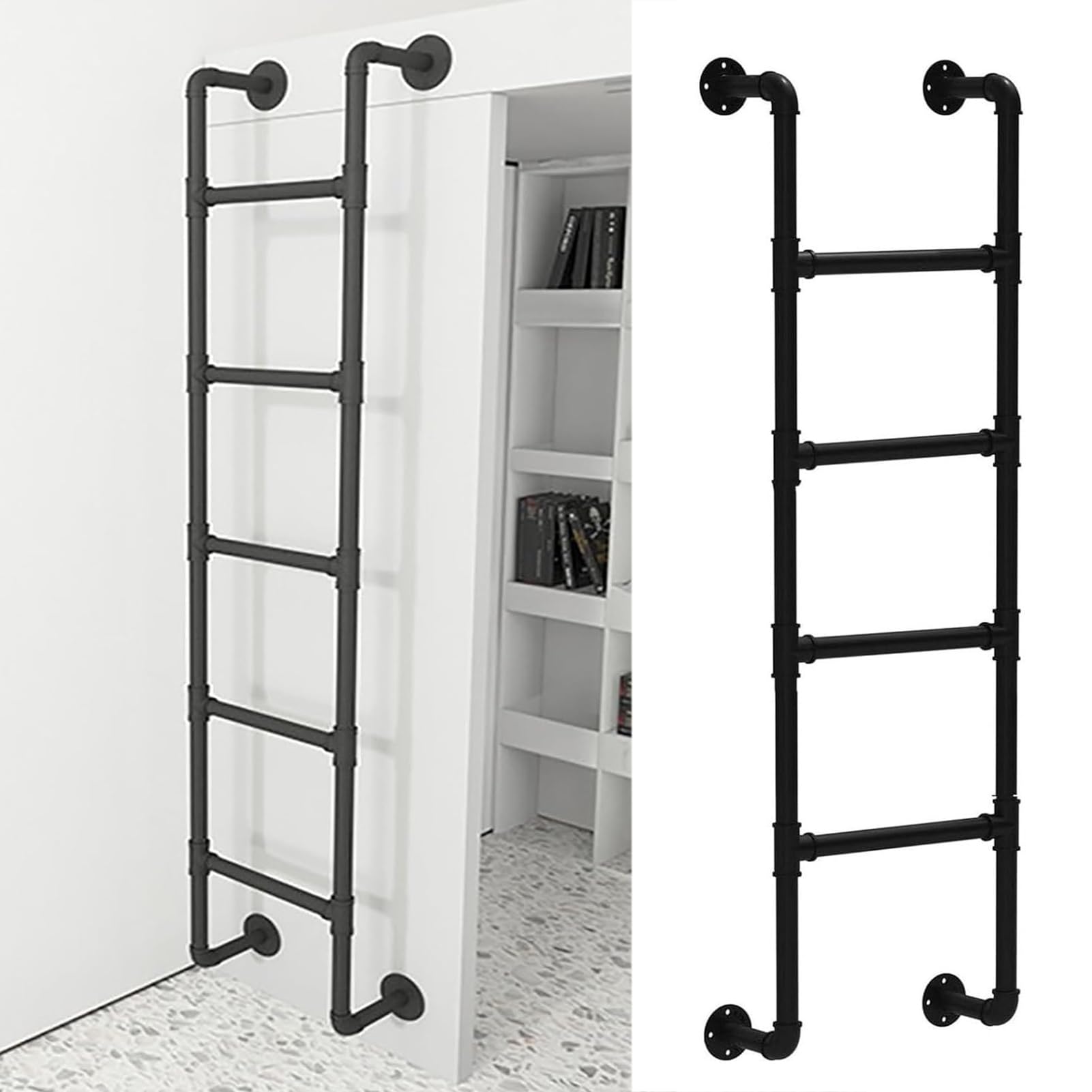 Échelle de lit haute sûre pour éviter les chutes en fer noir 150 kg