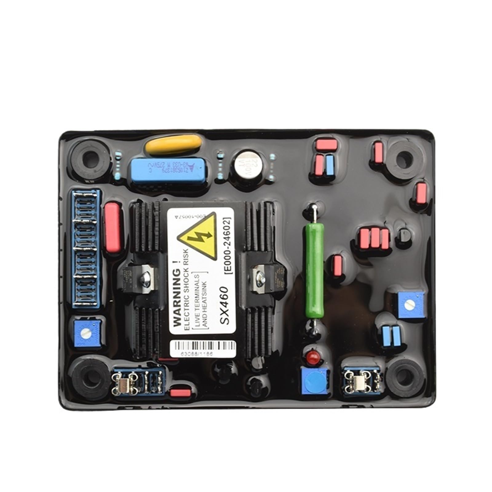CSKWLLNBC 1pcs SX460 AVR Red Capacitor Diesel Generator Universal Voltage Regulator
