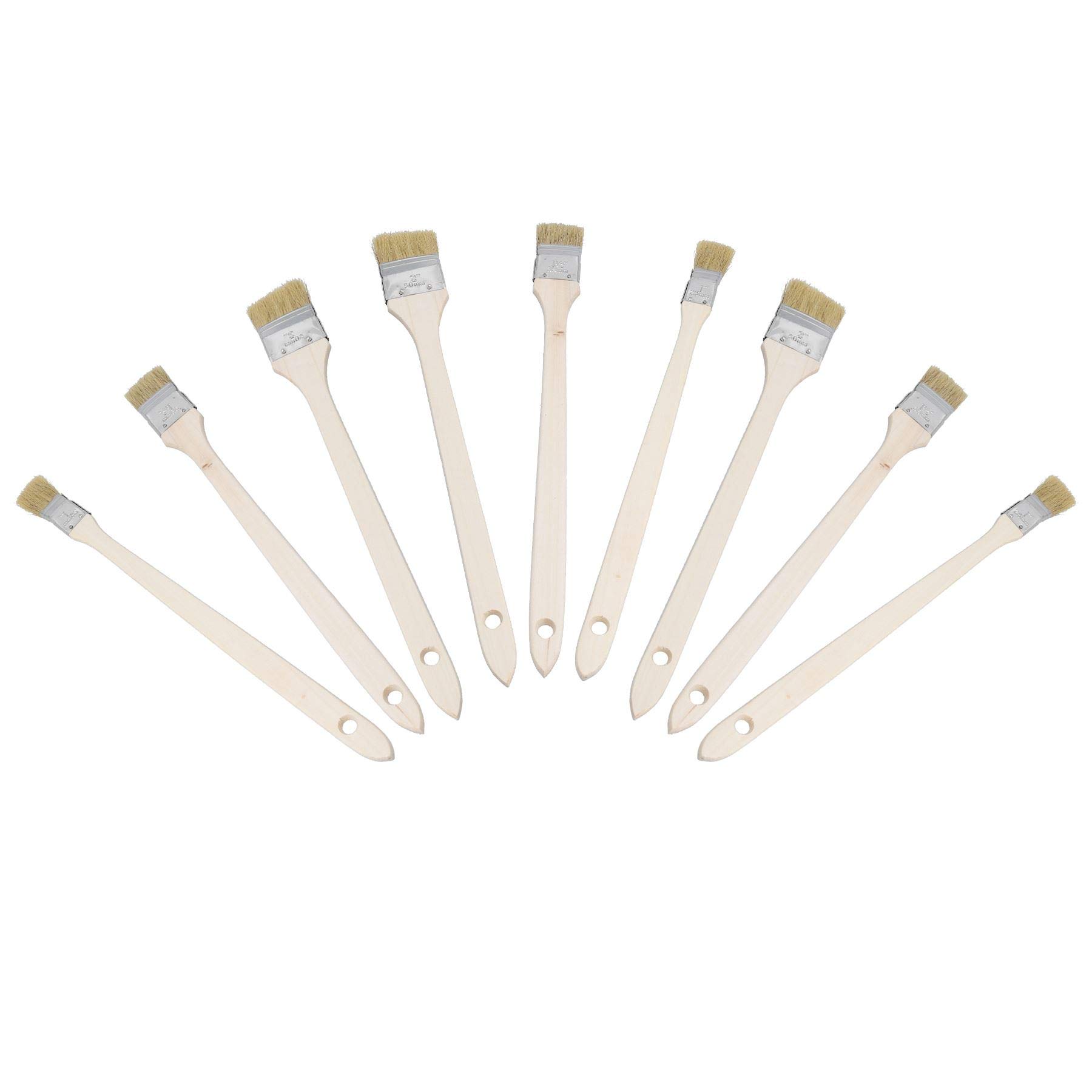 Long Reach Angled Radiator Paint Brush 25mm – 50mm Head Width 400mm 9pc