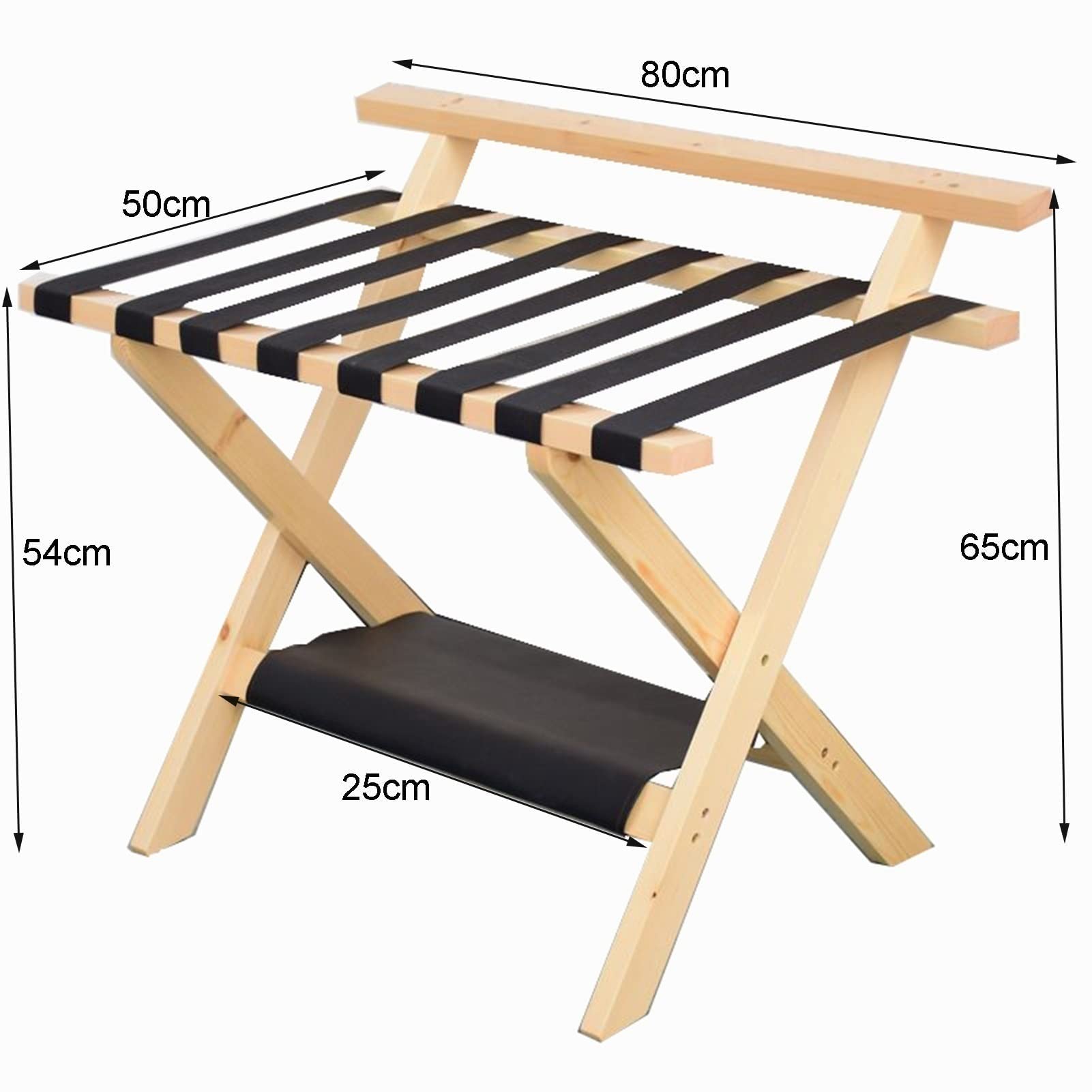 FENOKD 2 Layer Luggage Rack - 2 Pack Folding Suitcase Stand, Hotel/Room Foldable Suitcase Holder, for Home Bedroom Guest Room Hotel,Wine Red