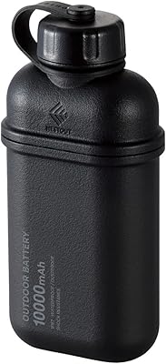 NESTOUT 10000mAh Rugged Power Bank, Outdoor Battery Pack, 20W USB C Fast Charging PD, Waterproof IP67, Shockproof Military Grade, Tactical EDC Gear, Camping, Hiking, Hunting, Survival Black