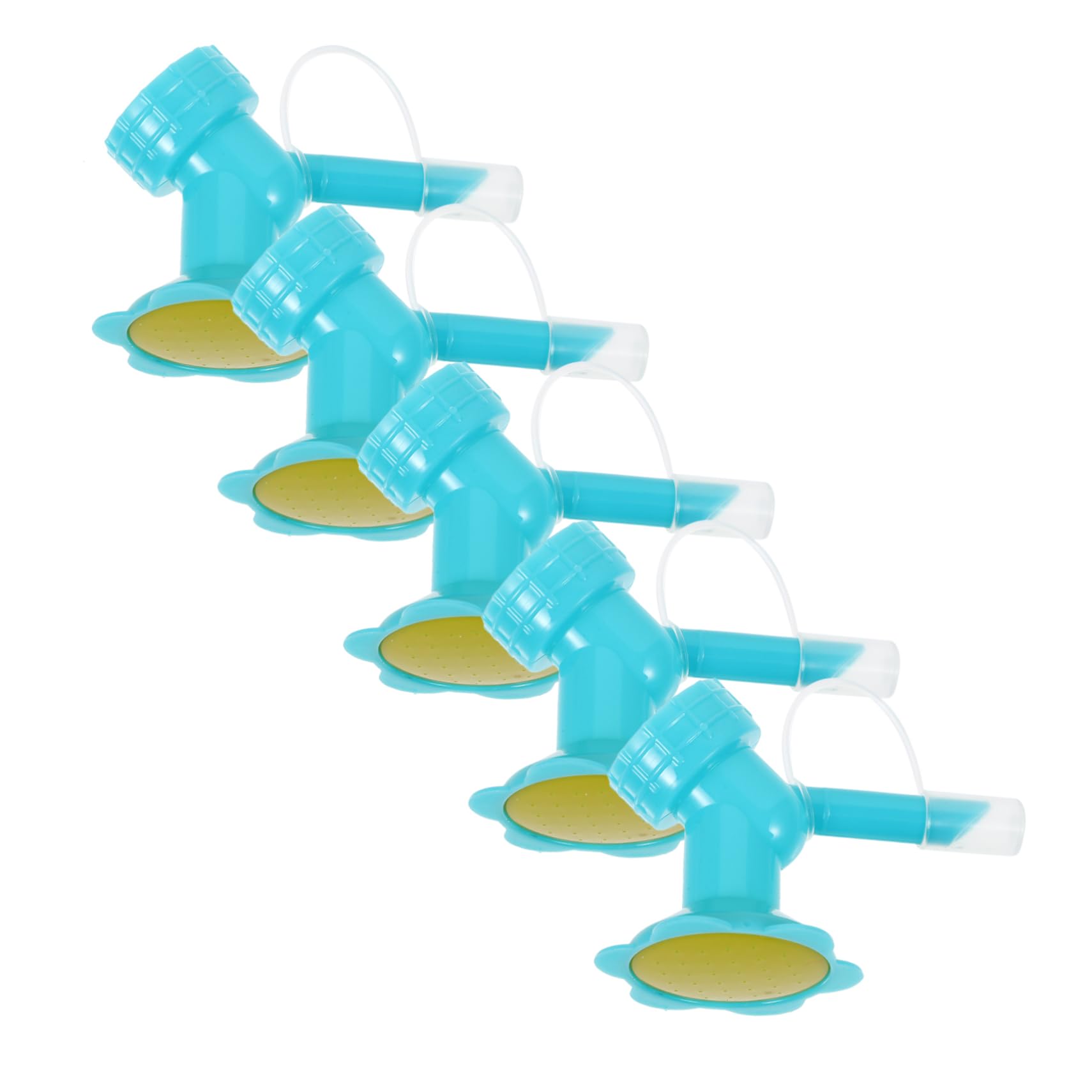 Spruzzatori per Irrigazione Piante 5 Pezzi in Plastica Blu Controllo Volume Acqua, Design Creativo, Attaccabili a Bottiglie, per Irrigazione Fiori in Famiglia
