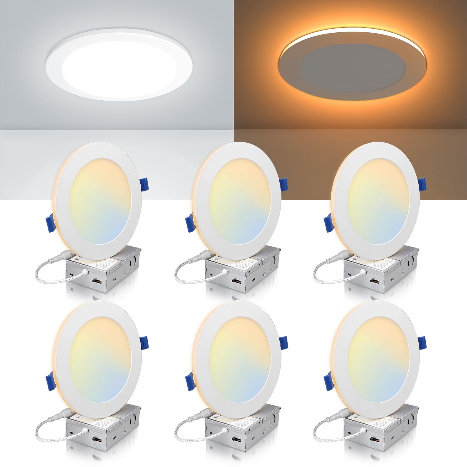 6 Inch 5CCT LED Recessed Ceiling Light