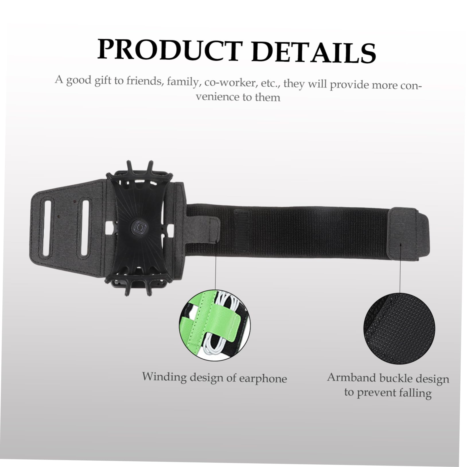 Gadpiparty 3pezzi Cinturino Per Telefono Da Braccio Elasticizzato Supporto Per Cellulare Da Polso Per Sport All Aria Aperta Per Running e Jogging Design Antiscivolo e Resistente Classico