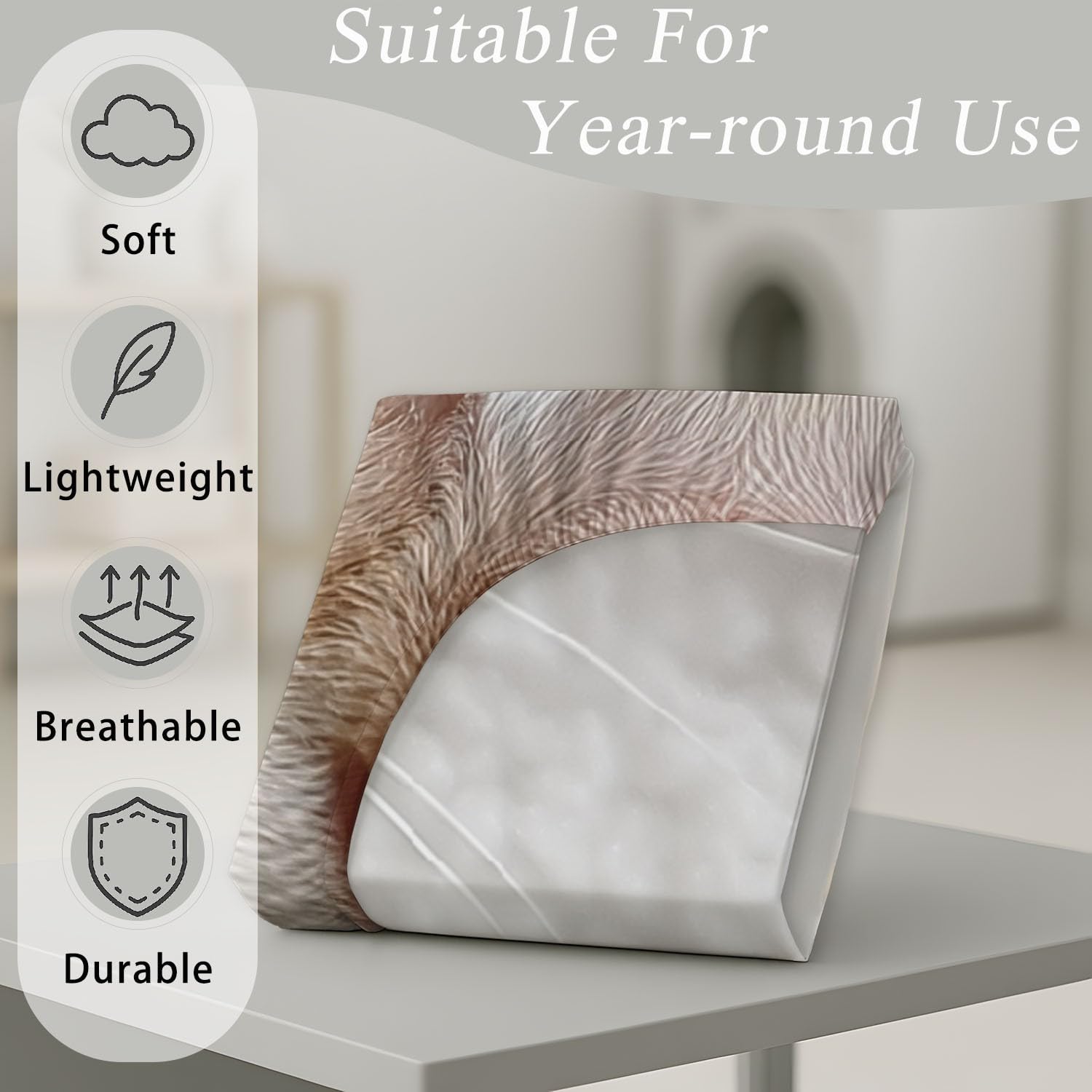 Sábana Ajustable Matrimoniale y Sábana con elástico luego de Sábana Ajustable para Cama Carino Animali Gatto Niñas Colchones de 30 CM de Alto con Fundas de Almohada Giallo