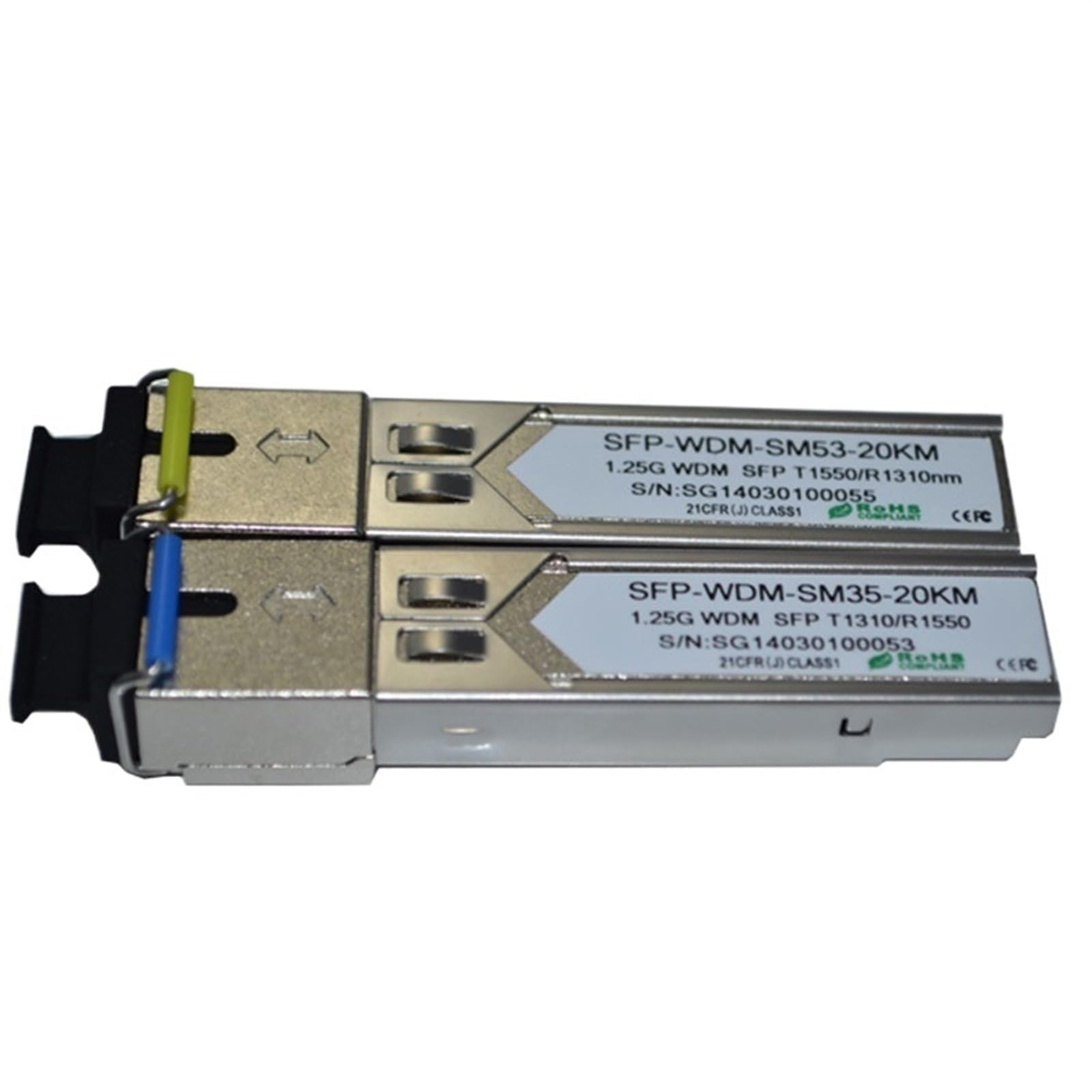 ! Światłowód 1.25G 1310nm/1550nm 20km LC/SC DOM WDM SFP Transceiver