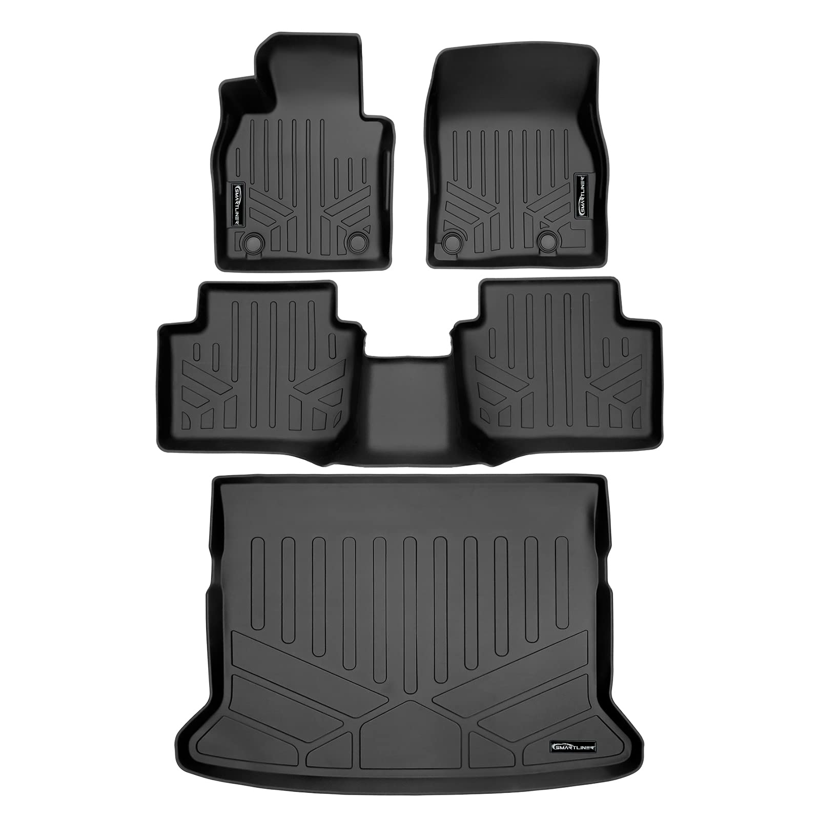 Photo 1 of SMARTLINER Custom Fit All Weather 2 Row Floor Mats & Cargo Liner Behind 2nd Row Set for 2020-2021 Mazda CX-30 (AWD Only)