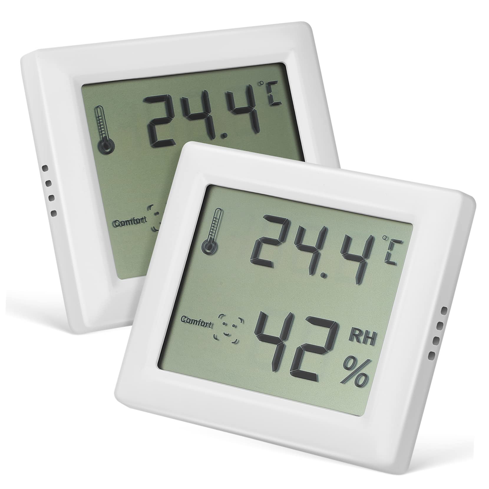 UPKOCH 3 Sätze Hygrometer Feuchtigkeitsmessgerät Haushalt Für Zimmer Innenumwelt Digital Raumthermometer Innen Temperaturüberwachung Zu Hause Raumthermometer Für Zu Hause Abs 2 Stücke * 3