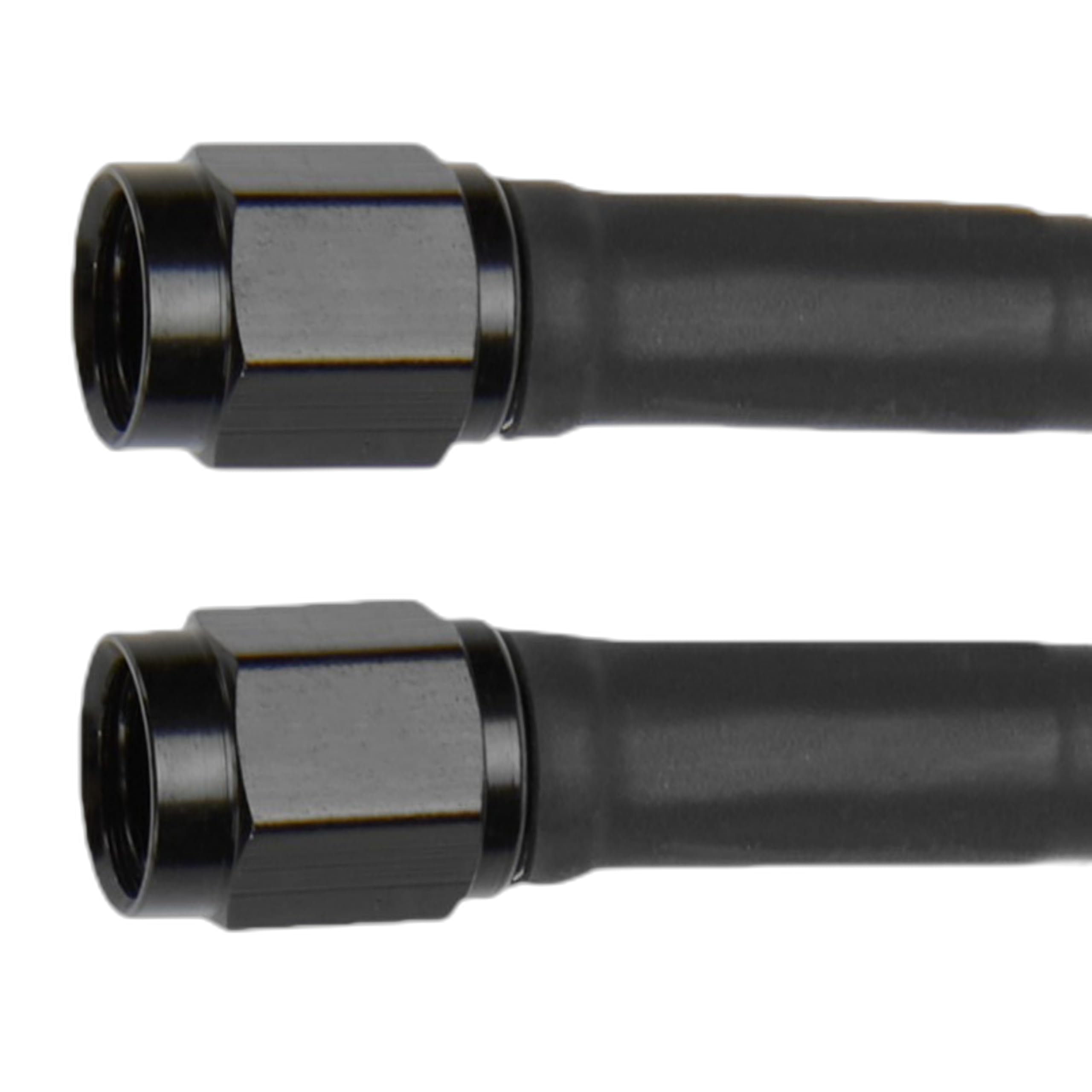 Allstar Performance ALL48361 12" Coated Braided Brake Line with Size-3 Hose and Size-3 End, Black