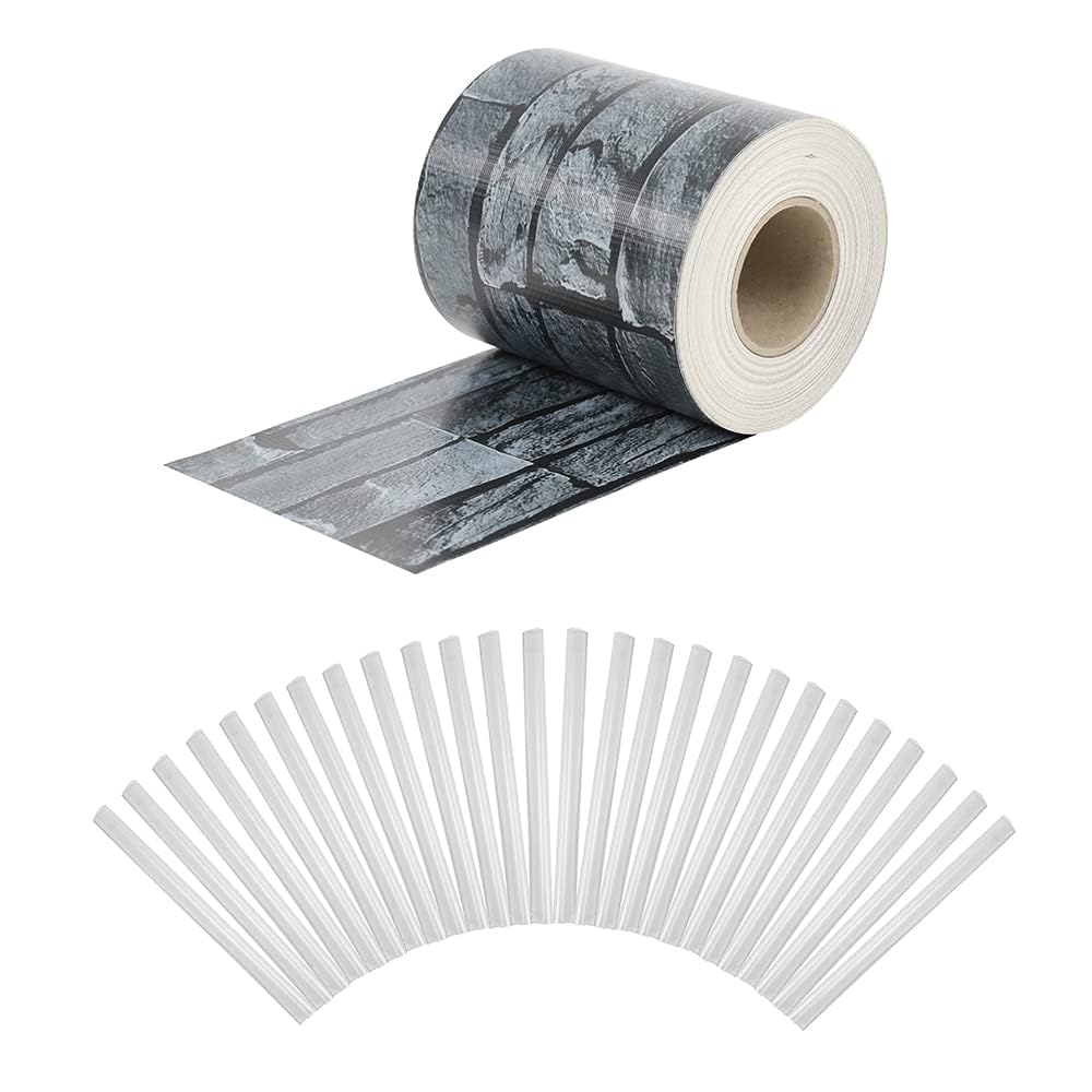 Amazon Basics Bande brise-vue avec 26 clips 50 m x 19 cm, Ardoise