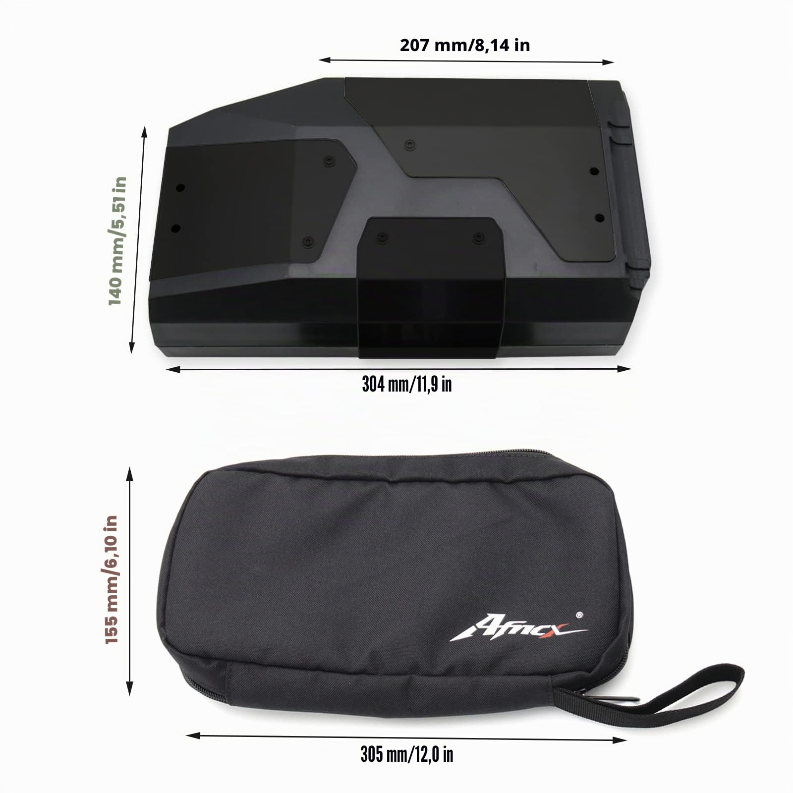 R1250GS Boîte à outils pour sacoches de moto étanches 4,2 l Convient pour R1250GS R1200 GS LC/ADV F850GS F750GS (acier inoxydable)