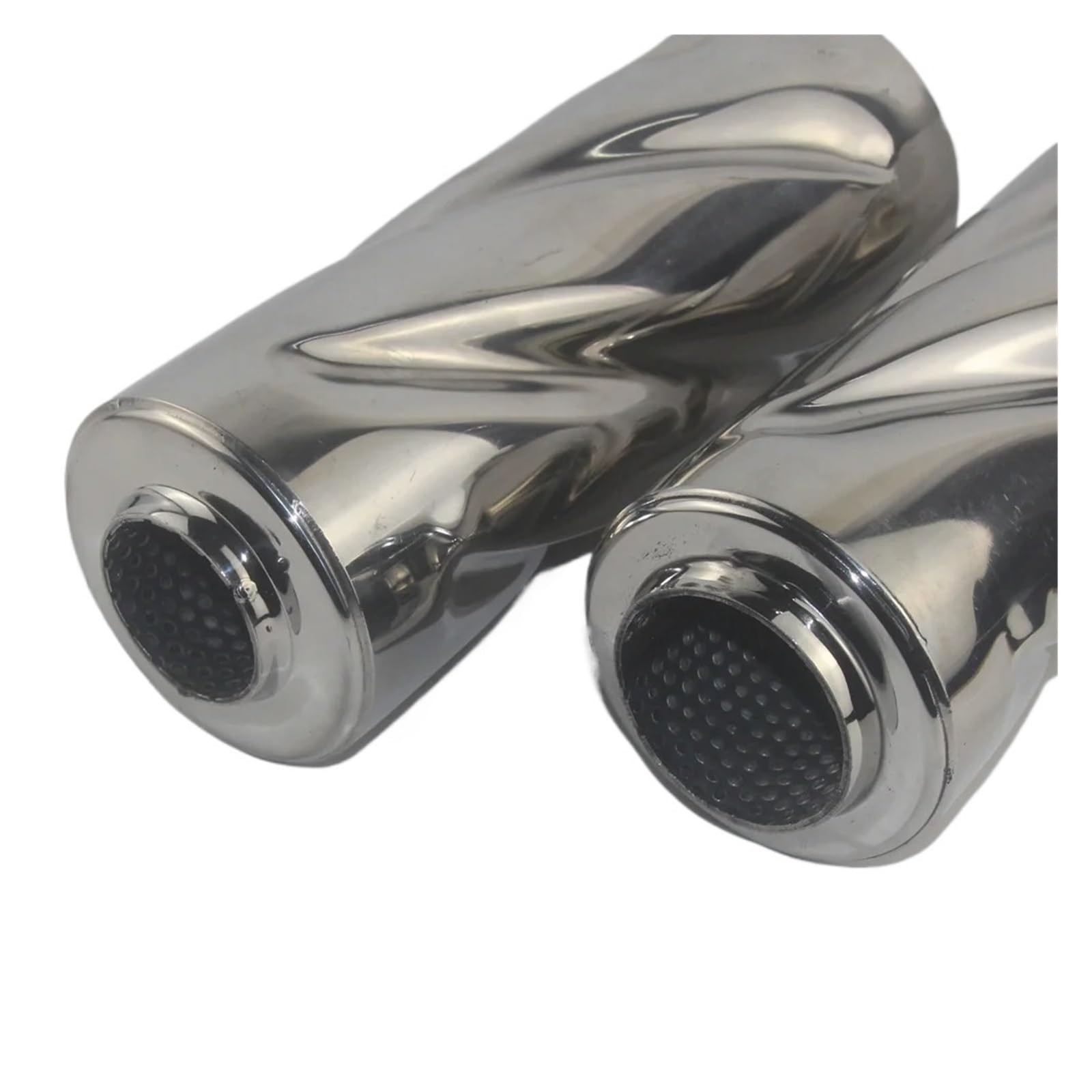 Tubo escape coche Para escape Universal acero inoxidable modificado para tubo, silenciador para automóvil en espiral para el tambor(76mm)