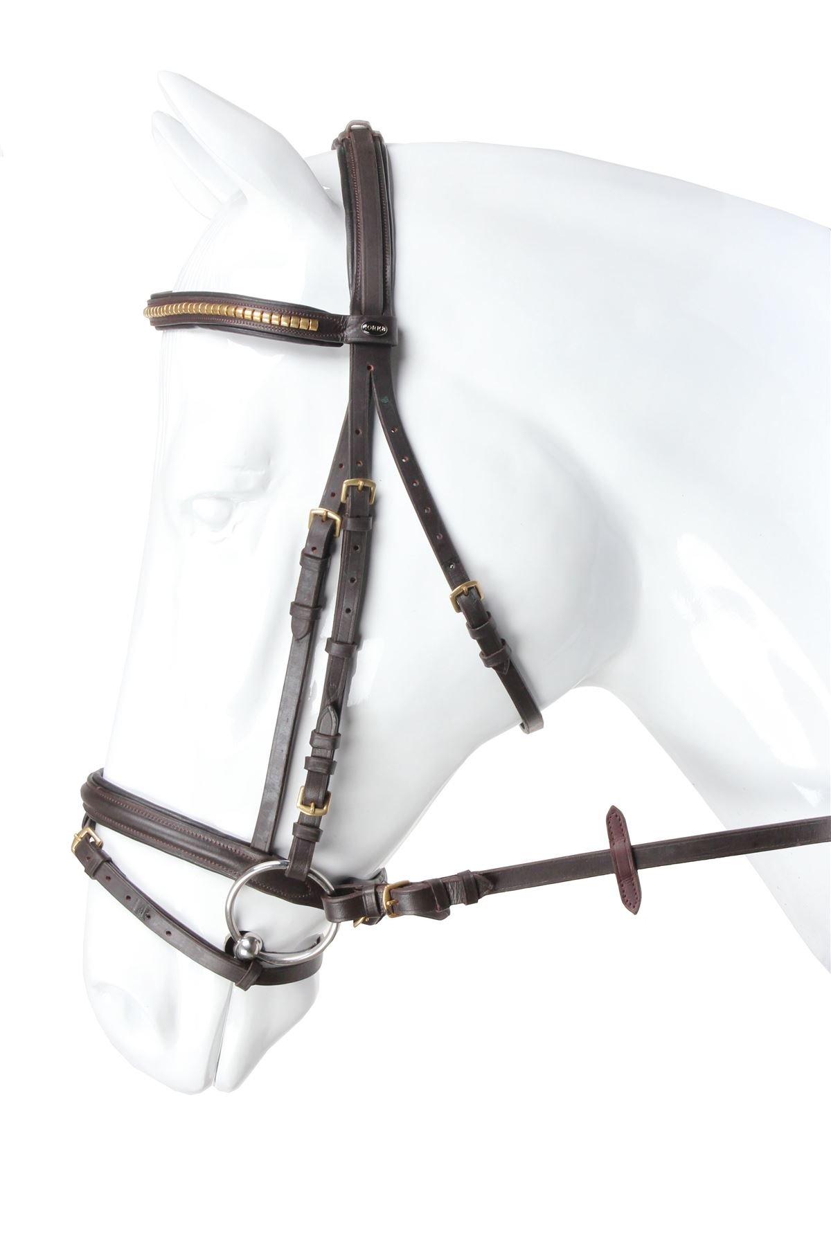 Horka briglia clincher, Black/Silver