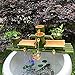 ABZHNM Japanese Water Feature Zen Garden Fountain Bamboo Garden Decoration Suitable for Decorating Fish Tanks, Stone Tanks, Ponds Automatic Beautification of Water Featur,Water Wheel-35cm/13.8in