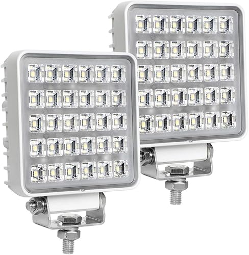 Exzeit Luces LED impermeables para barcos, 2 luces marinas de 90 W impermeables para cubierta de prueba/muelle de 4200 LMS 150 °, 4.3 pulgadas,