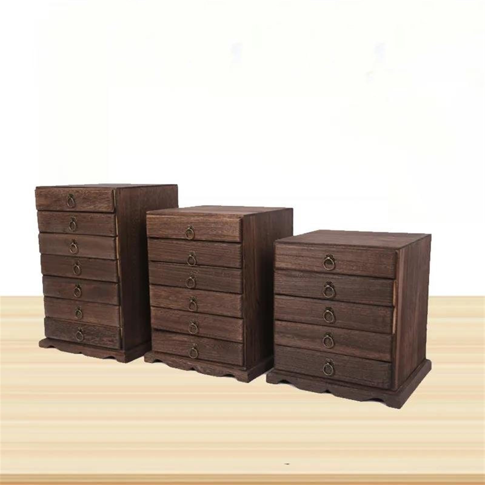 Scatola per anelli Scatola di immagazzinaggio in legno massello multistrato Scatole regalo Collezione di tè Pu'er Scatola di legno per tè Scatole per gioielli Kit Scatole per anelli per gioielli
