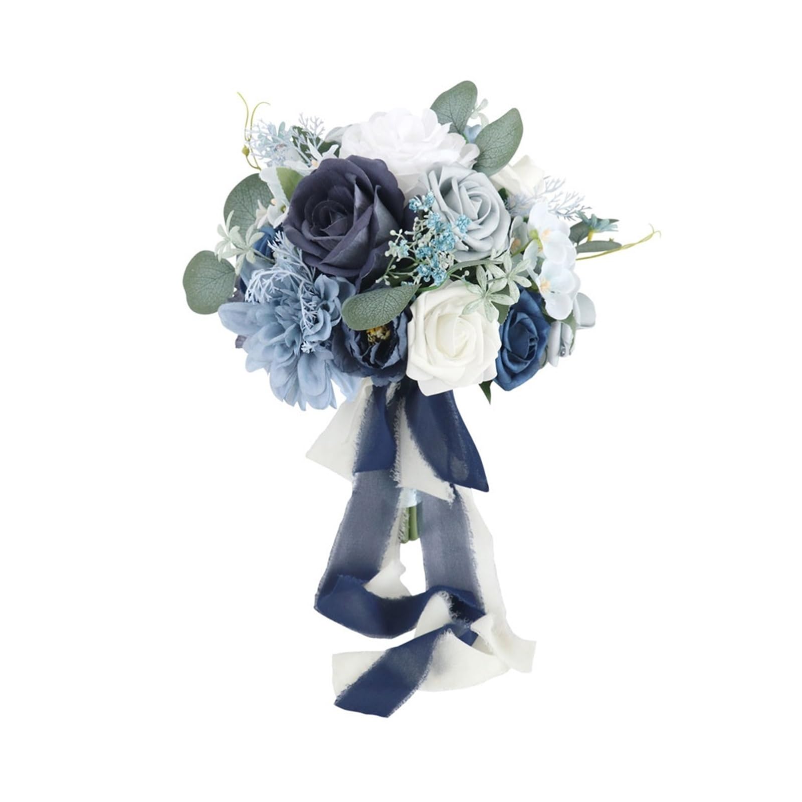 SHENJMAI Artificial Flower Bouquet Artificial Flower Wedding Bridal Bouquet Bridesmaid Bride Holding Romantic-Engagement Ceremony Decoration