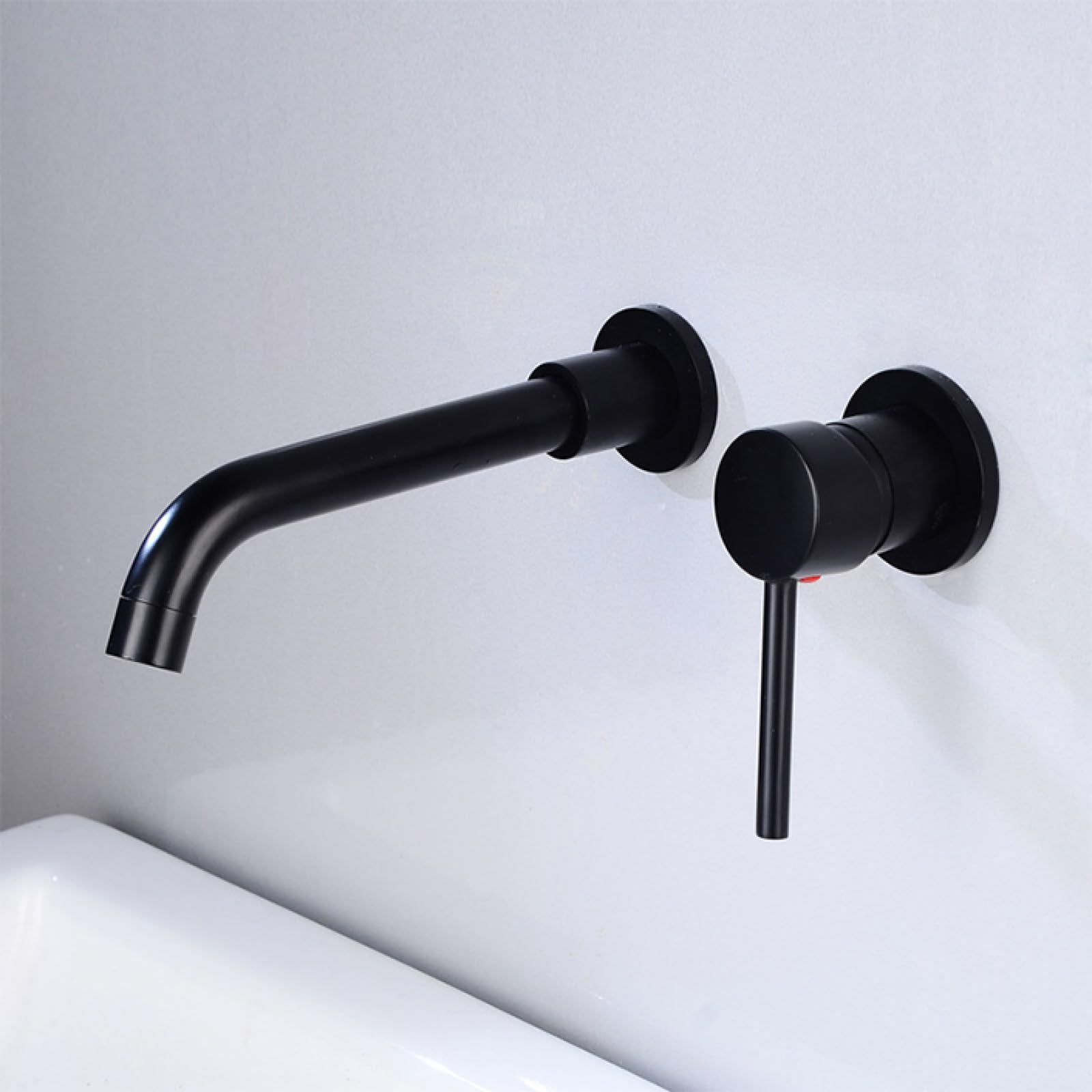 Robinet lavabo encastrable eau chaude froide avec bec orientable 360 degrés