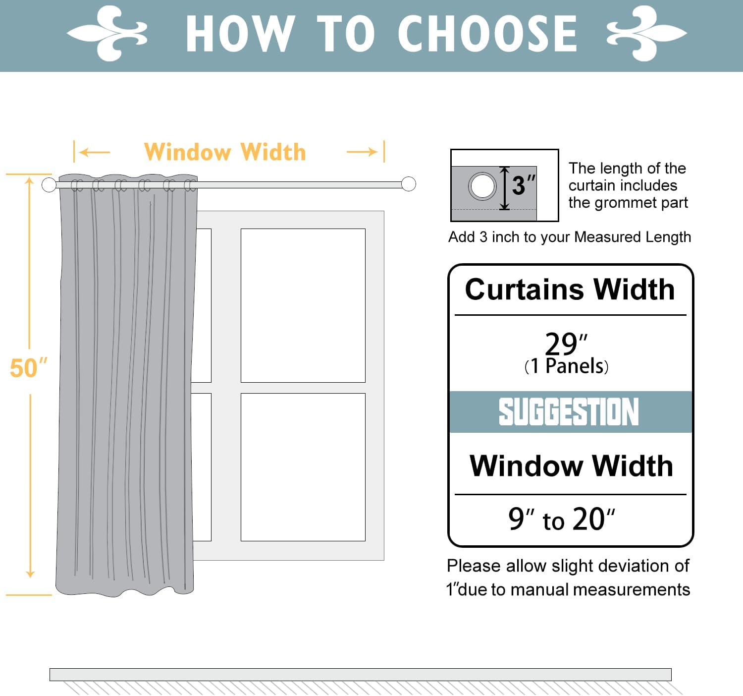  Small Window Curtains 50 Inches Long for Bedroom Door Curtain thumbnail