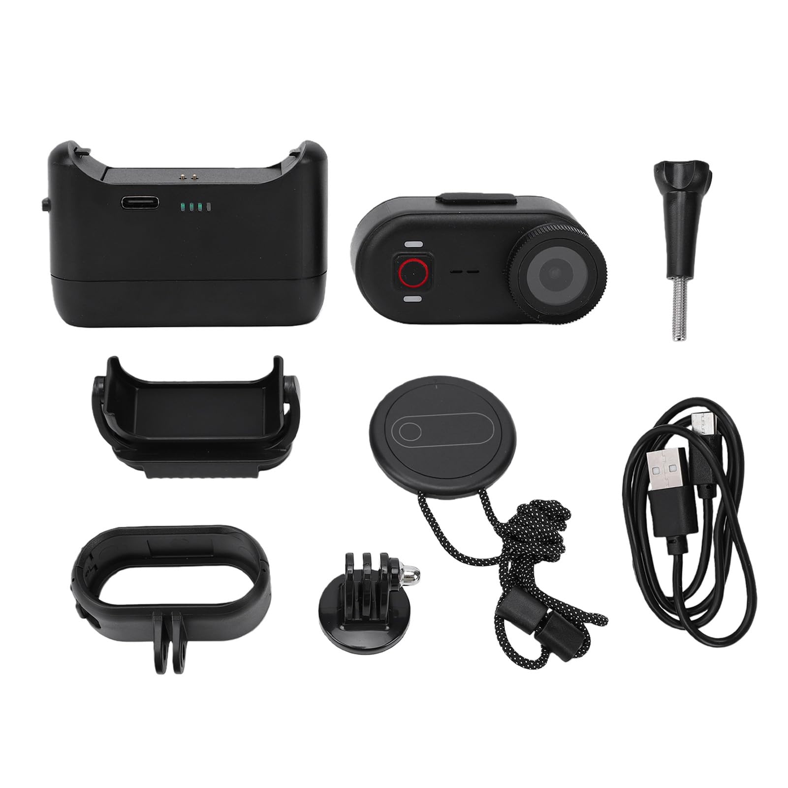 Caméra d'action au Pouce 4K, Portable Magnétique étanche à l'eau