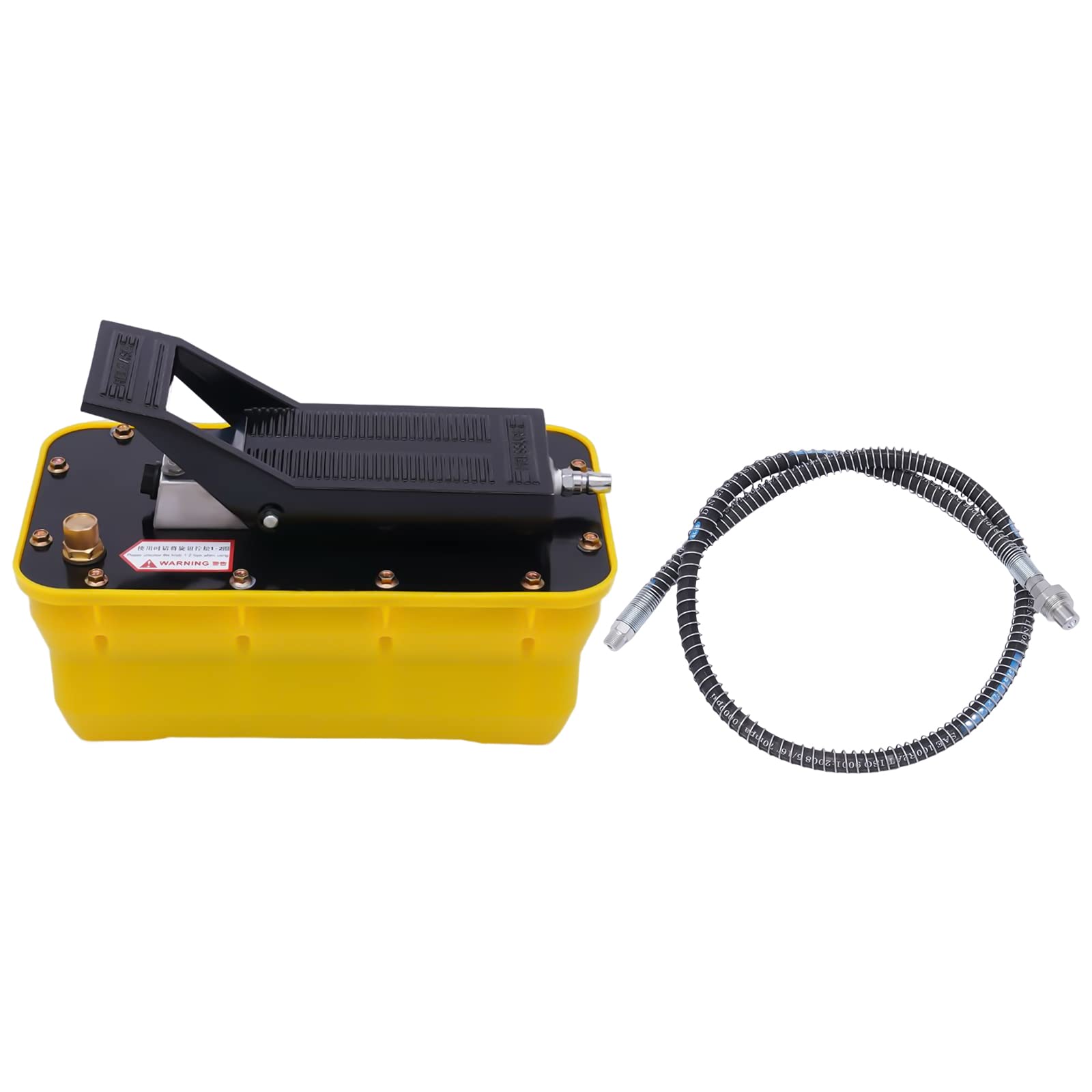 YIYIBYUS Hydraulic Bead Breaker Tire Changer,10000PSI Air Bead Breaker with Hydraulic Metal Foot Pump and Air Hose Portable Bead Breaking Tool for Tractor Car Truck (Foot Pump)