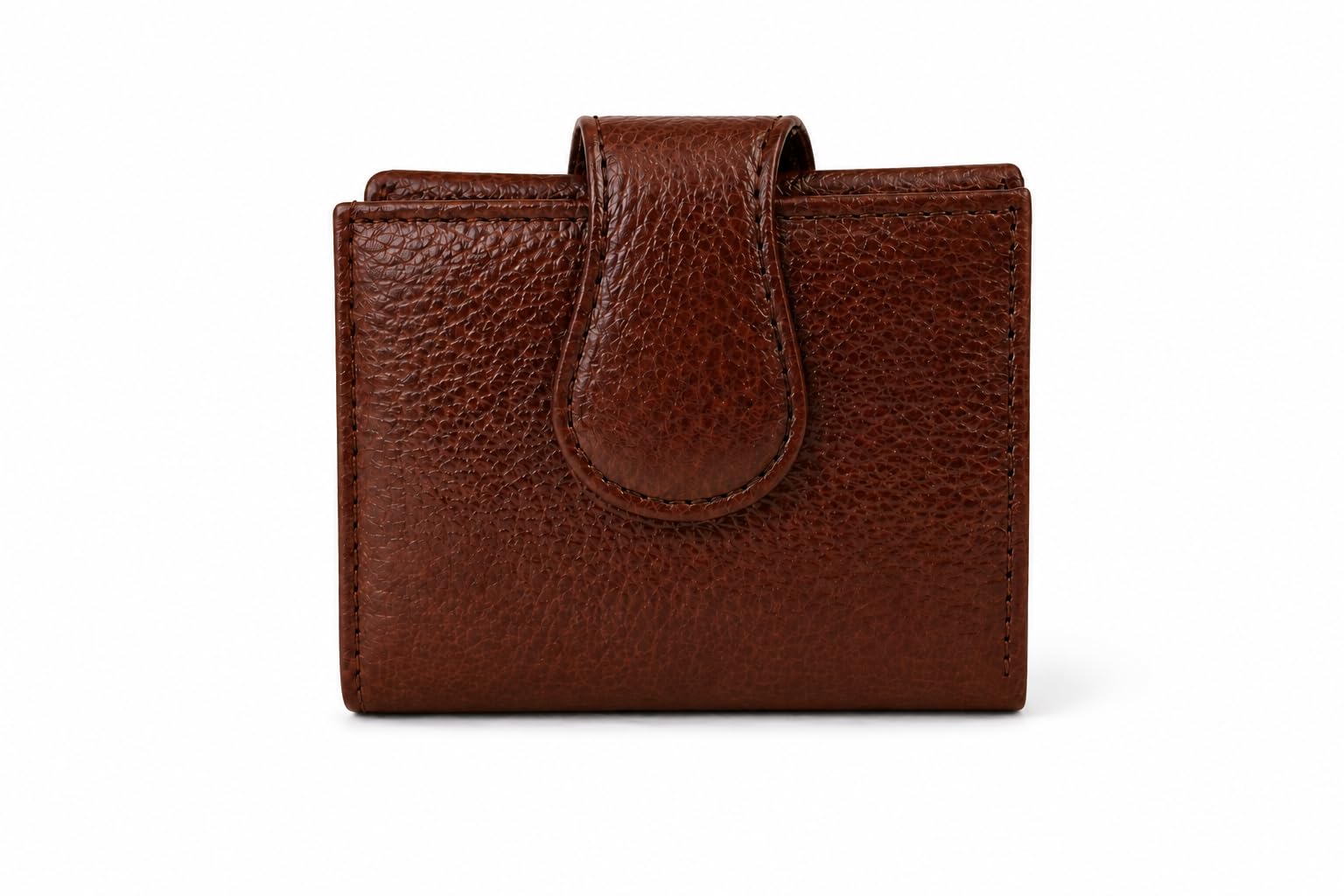 TRI FOLD Wallet Genuine Leather Brown-image-14