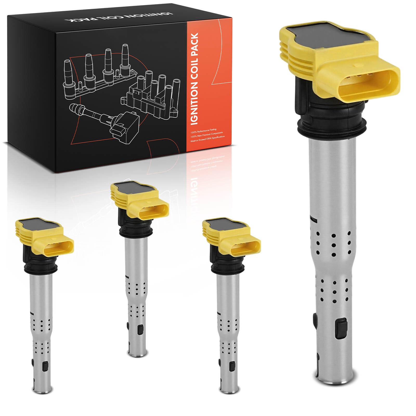 Frankberg 4 bobines d'allumage pour moteur essence 07K905715A