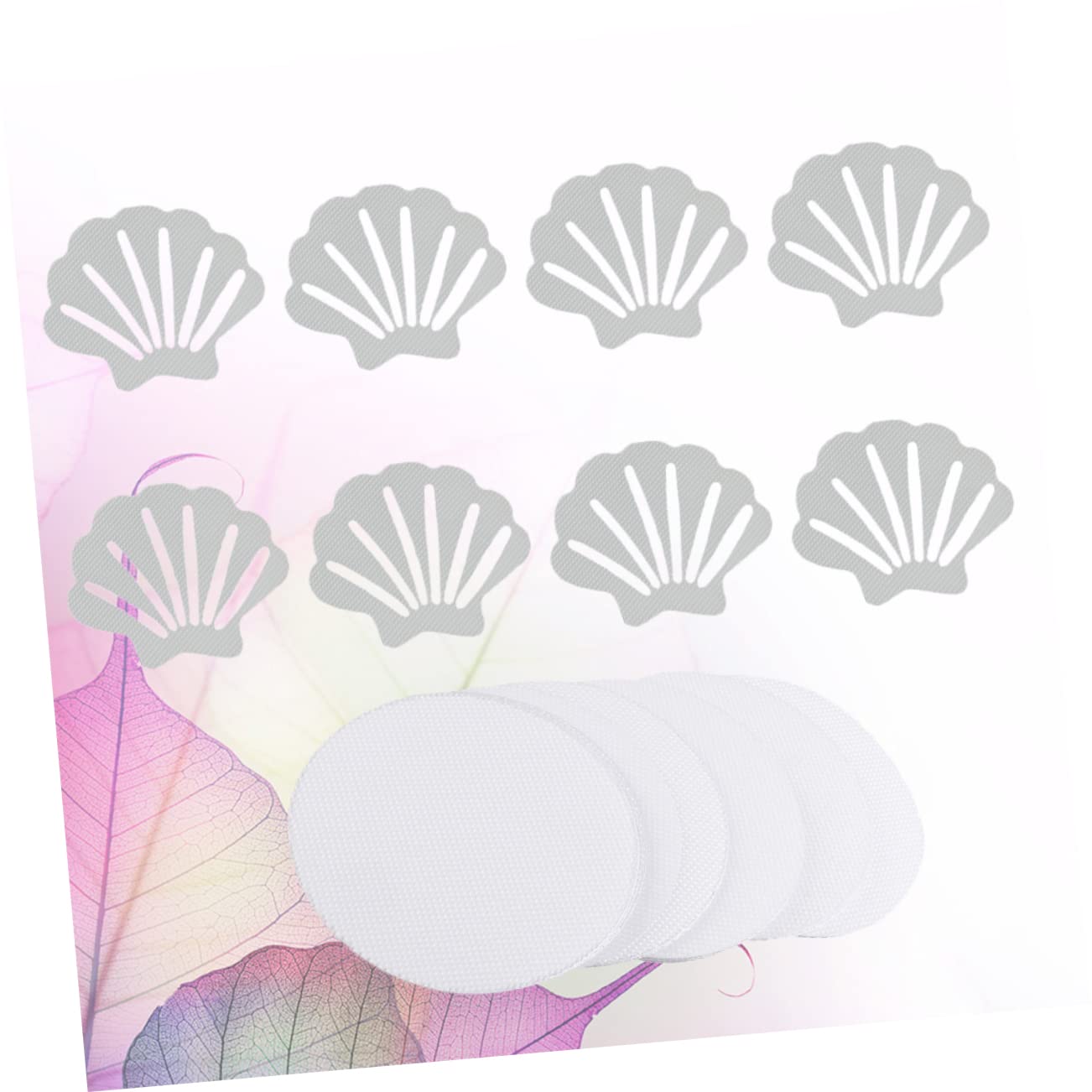 TOPBATHY 3 Series Pegatinas Antideslizantes para Forma De Concha Adhesivos De Seguridad para Bañera para Cocina Y Resbaladizos Instalación 22 Piezas X 3