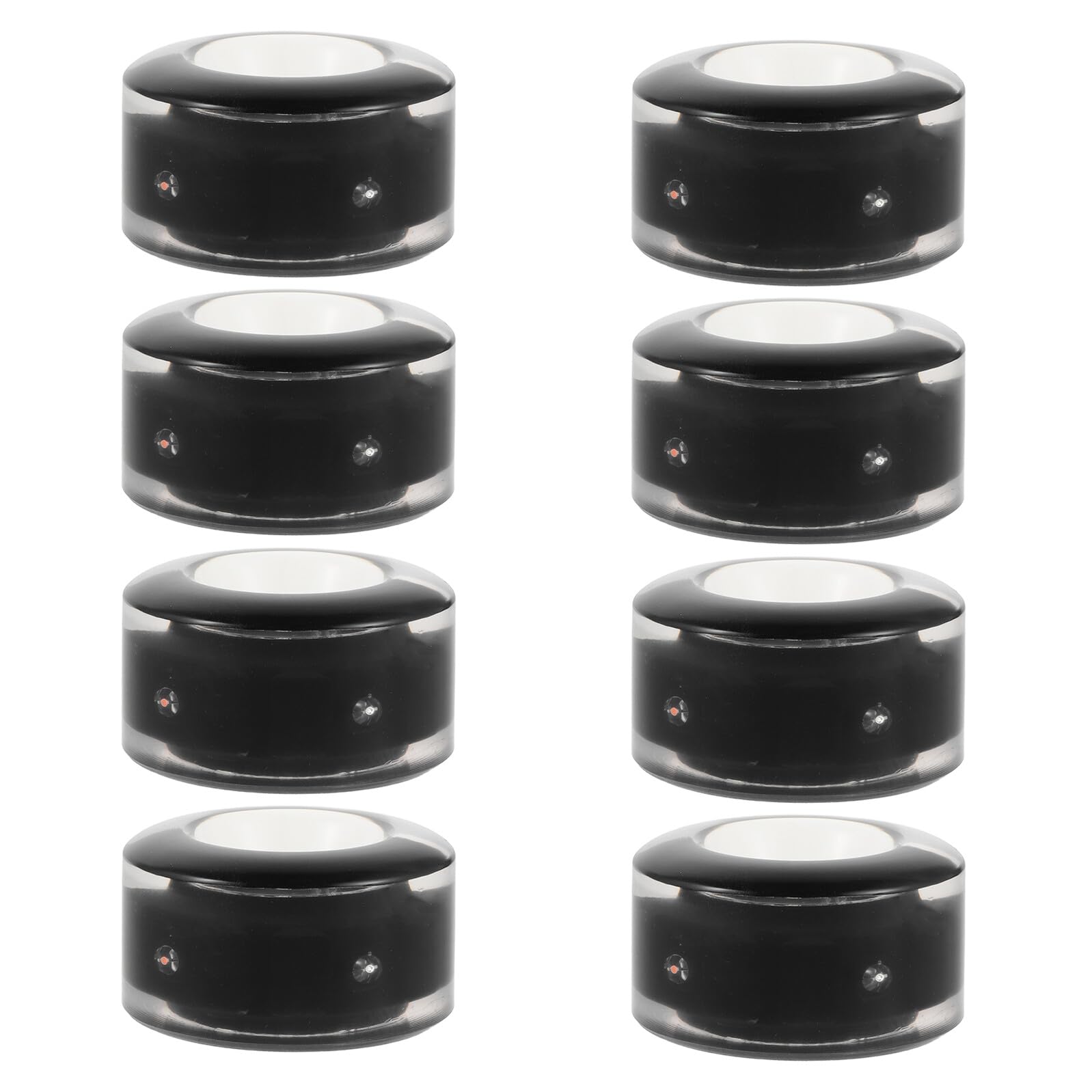 8 Ruedas Luminosas Para Patines Ruedas De Repuesto Para Monopatín Para Patines De Interior Negras
