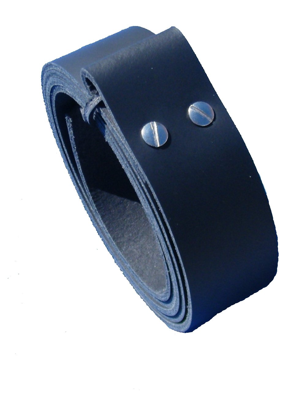 Wolfszeit Wechselgürtel SINDRI aus schwarzem Rindleder für Buckles Handarbeit von 70cm - 190cm