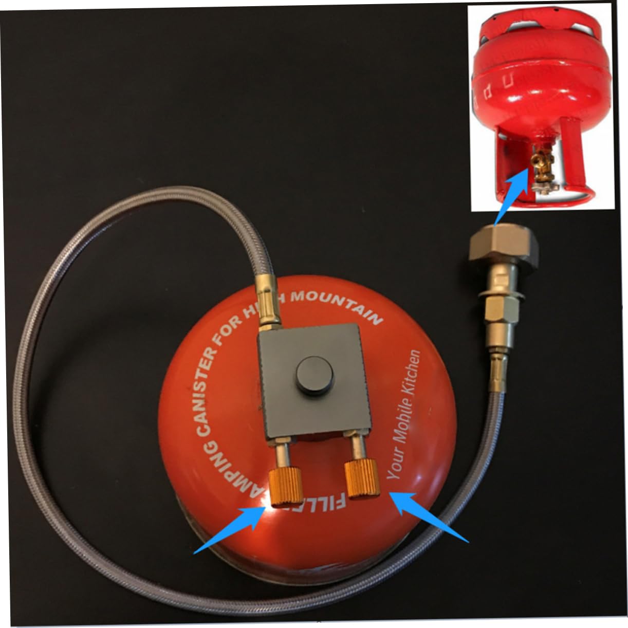 LIOOBO Gas Power Camping Stove Accessory Stove Inflation Valve for Gas Heater