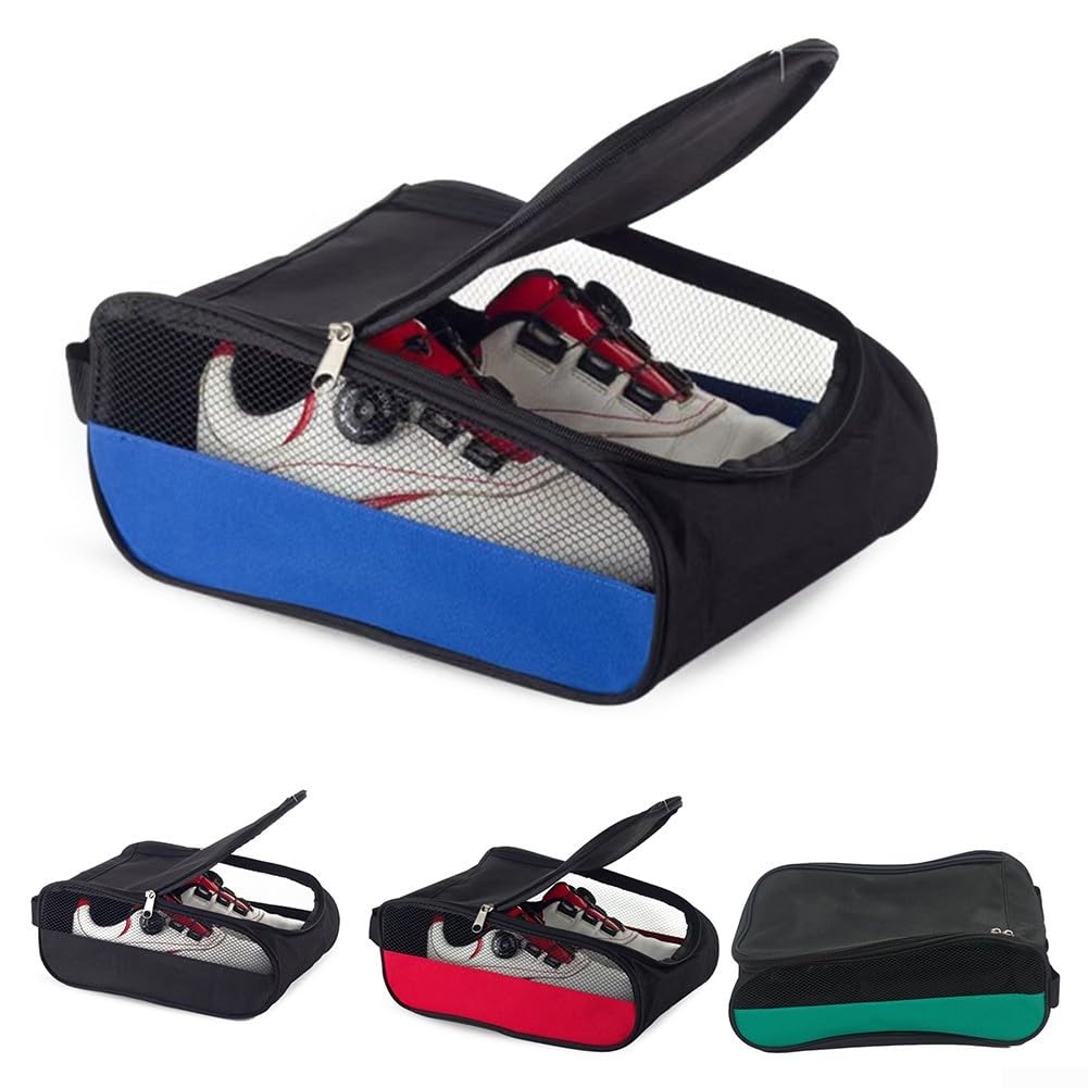 Borsa per scarpe da golf impermeabile facile da pulire e leggera in tessuto Oxford, Verde