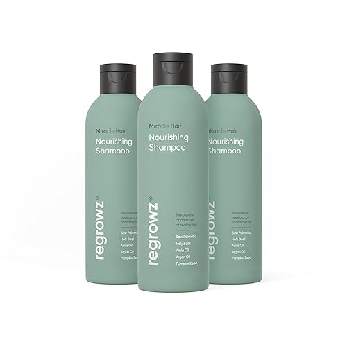 Miniatura 4 de Regrowz Champú nutritivo enriquecido con extractos de aceite de coco aceites esenciales y biotina para restaurar la apariencia de cabello saludable