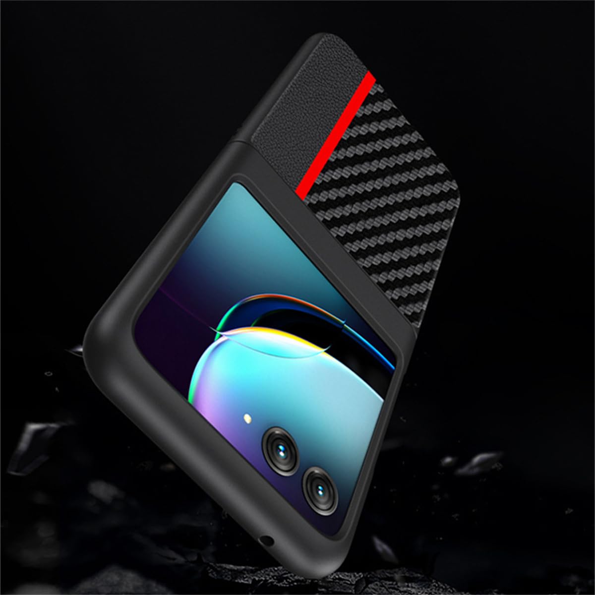 Flip Phone Cover Geel Motorola Moto Razr 40 Ultra Folding Phone: Almost The Entire Front Is The Secondary Display Draadloos Opladen Mogelijk