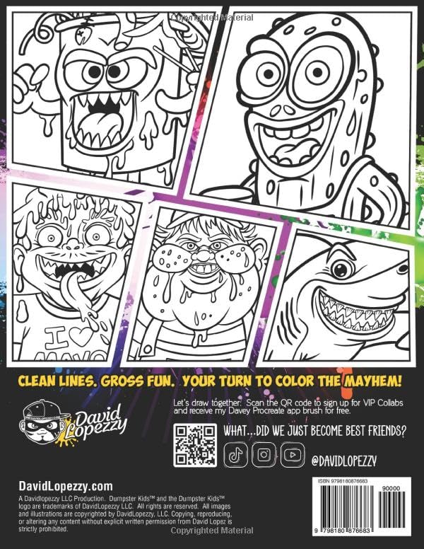 Dumpster Kids™ Vol 1. Coloring Book for Teens & Adults Featuring 20 Funny, Hand-Drawn Characters with Tammy & Friends!: Funny Coloring Book Characters ... Gifts for Teens, or just having fun. image 3