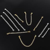 Vista 7 de winee 30 extensores de cadena para collares, extensores de collar para mujeres y niñas, extensores de cadena de acero inoxidable para joyería de 2