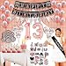 13th Birthday Decorations, 13 Birthday Party Supplies|13 Cake Topper Rose Gold| Happy Birthday Banner| Confetti Balloons for her| Silver Curtain Backdrop Props or Photos 13th Thirteen Teenager Bday