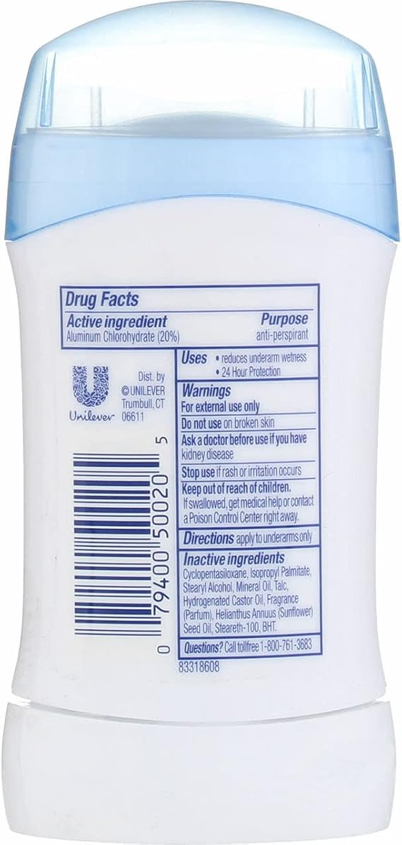 Dove Anti-Perspirant Deodorant Invisible Solid Powder 1.60 oz (Pack of 5)