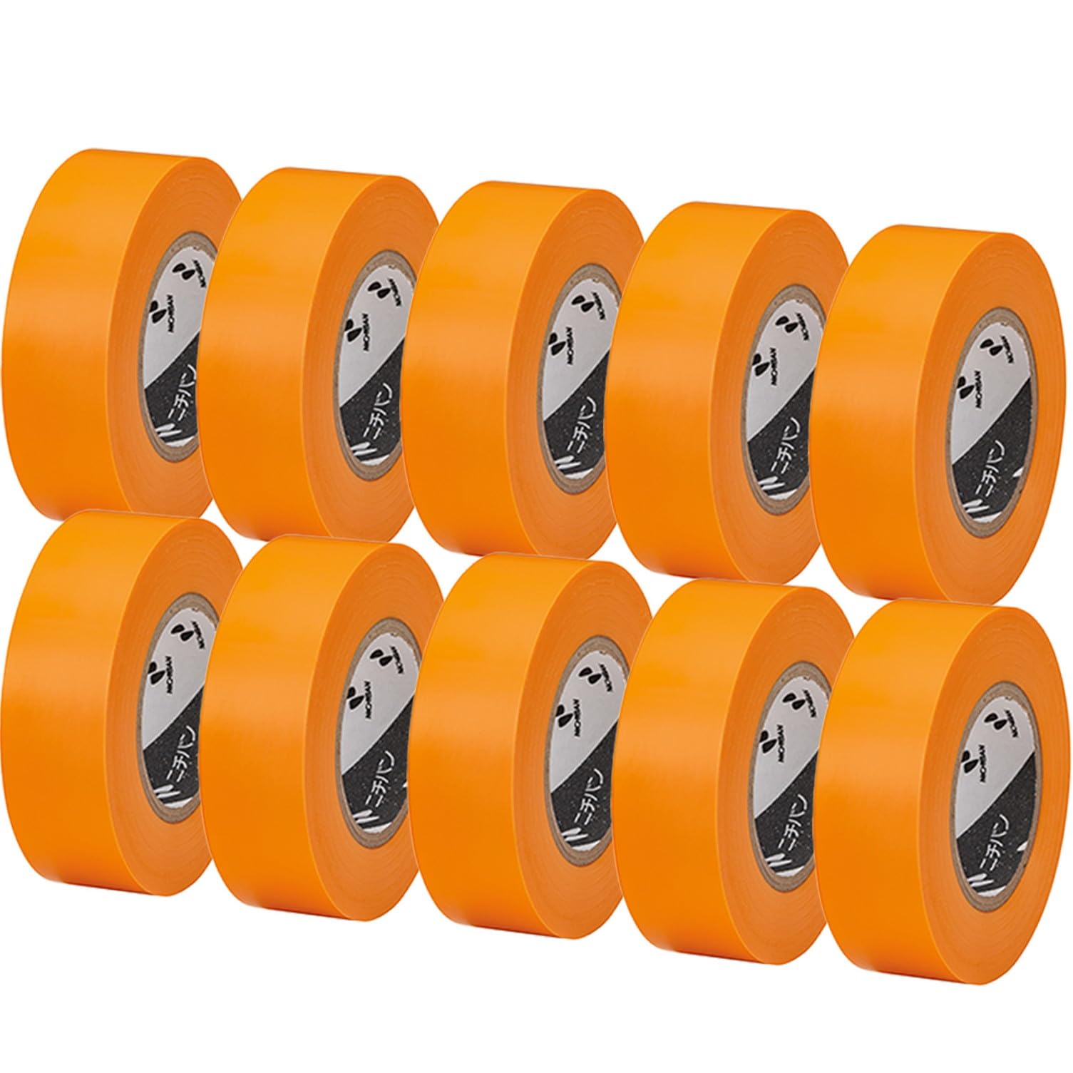 まとめ） ビニールテープ ニチバン ビニールテープ 橙 VT-1913