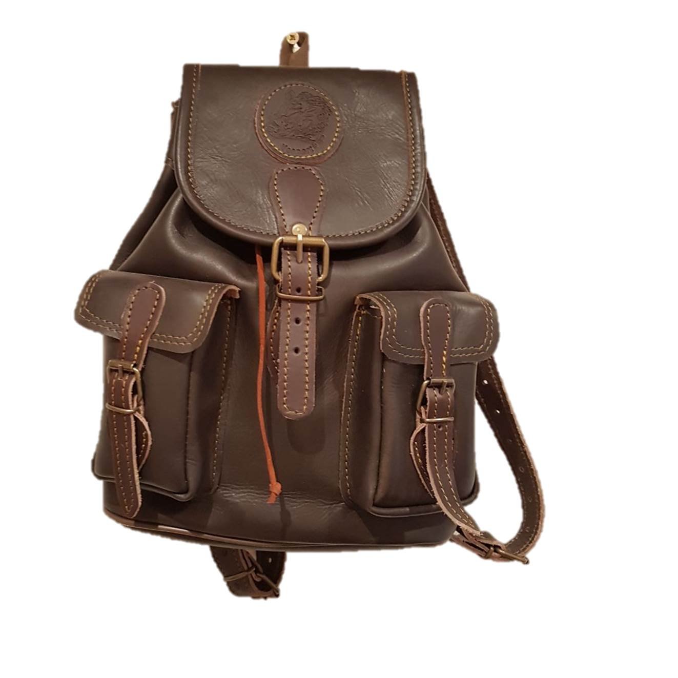 Mochila de caza fabricada en piel tamaño pequeño,
