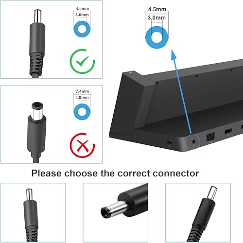 Miniatura 5 de Cargador de cable de alimentación 12V 4A para Microsoft Surface Pro 3 Docking Station, Windows Laptop Tablet Dock Adaptador de CA Modelo 1627 1664