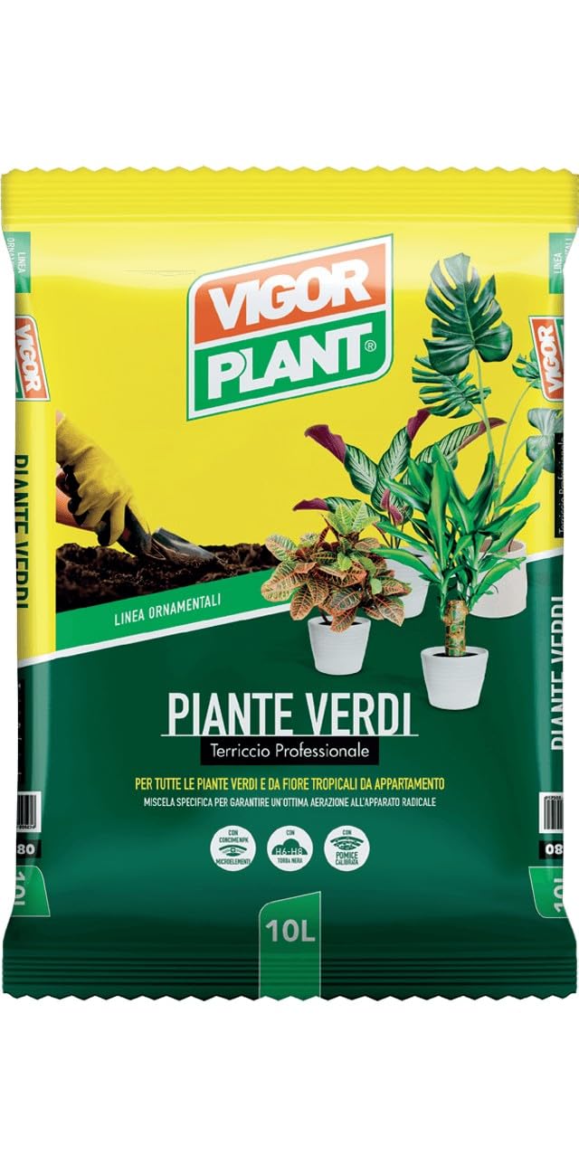 VIGORPLANT Terriccio Piante Verdi 10 Litri