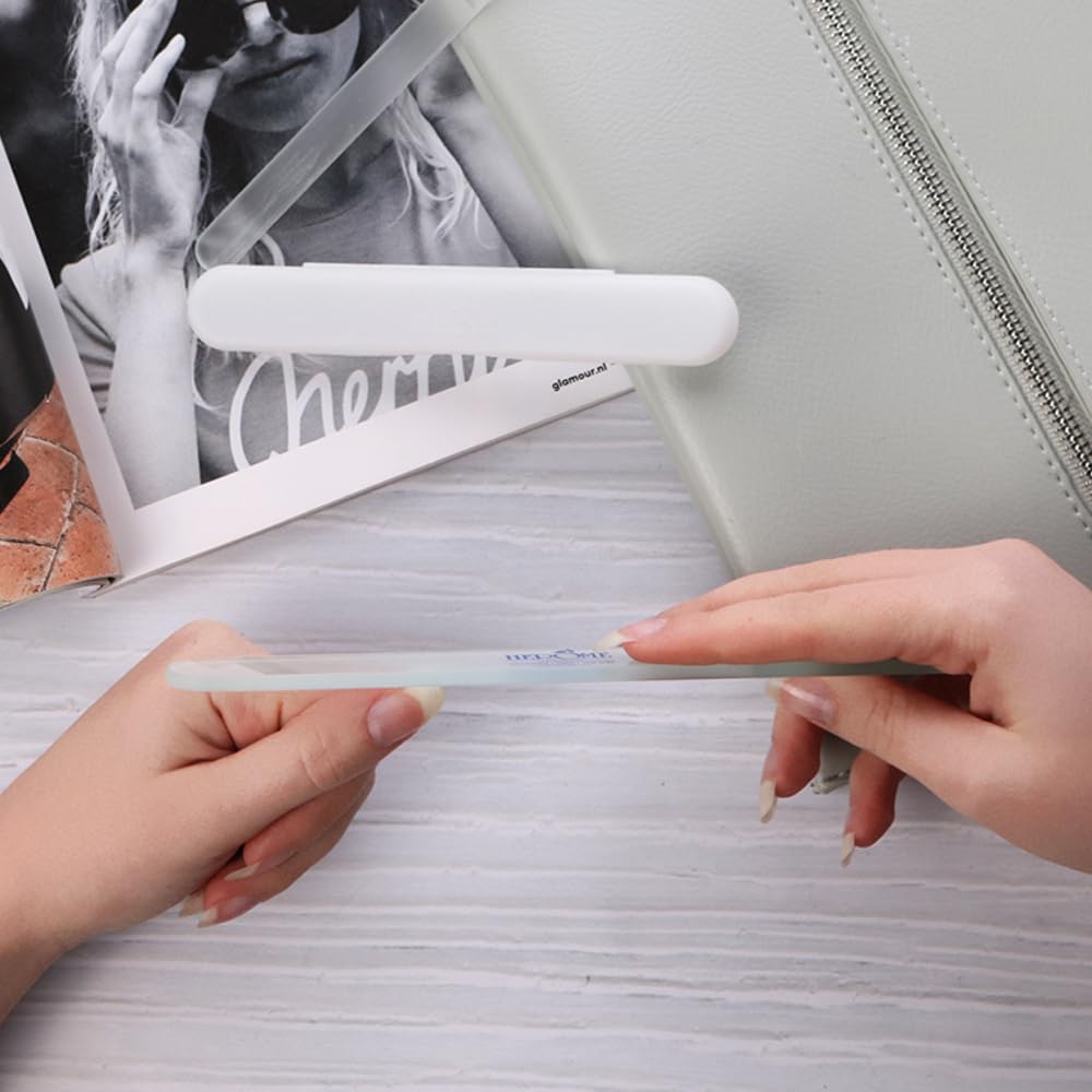 Herome Szklany pilnik do paznokci (Glass Nail File) – zapobiega odpryskom i haczykom – niewłaściwa technika piłowania jest niemożliwa