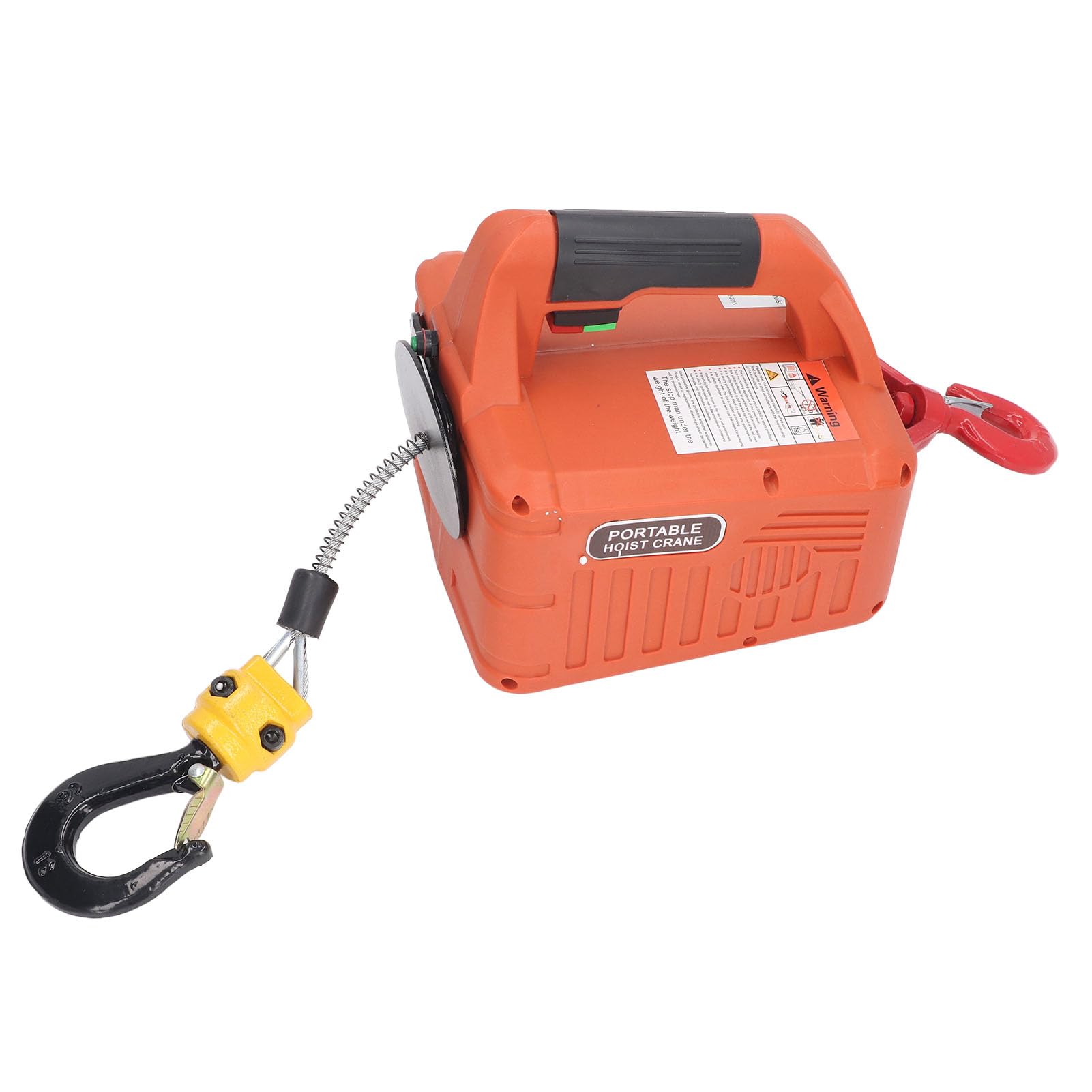 Grúa Elevadora de Polipasto Eléctrico Grúa de Cabrestante Eléctrico Portátil con Controles Remotos Capacidad Máxima de 500 kg. Torno de Elevación del Motor de la Serie 1500W