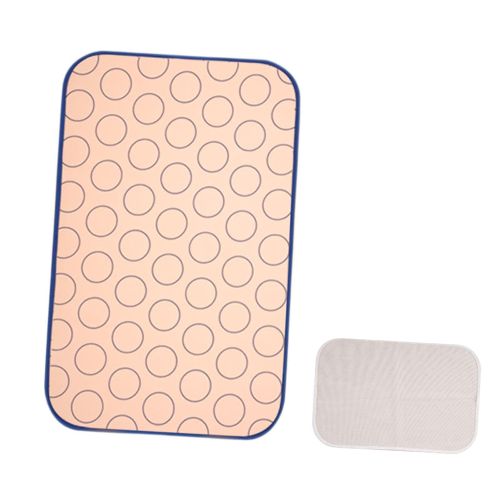 Pixzcsa Space Saving Iron Board Featuring Lightweight Ironing Mat, 62X80cm