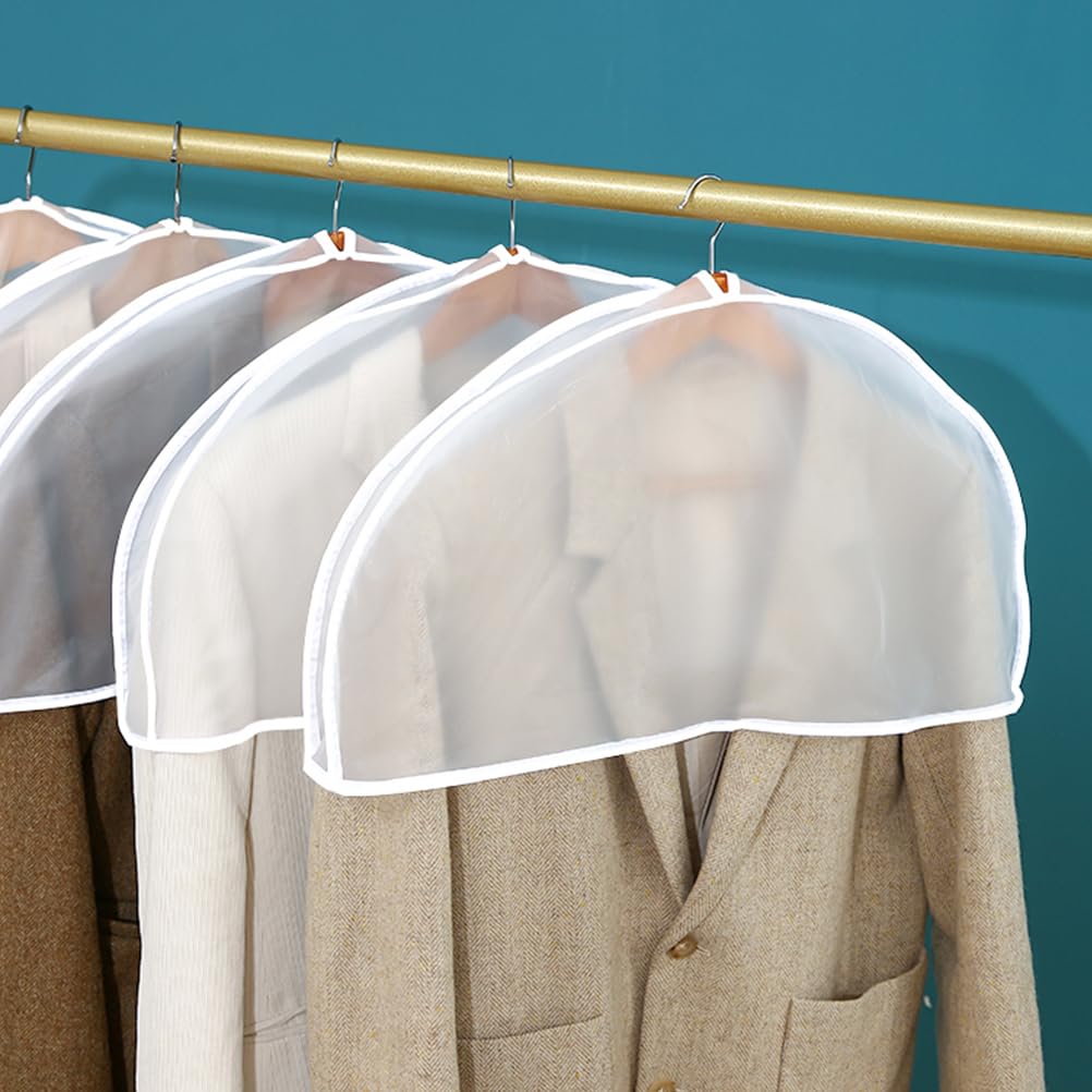 Cabilock 6 Piezas De Hombro Transparente Para Ropa Puede Cubrir Bolsa De Almacenamiento De Ropa Protector De Bolsas De Vestir Cubre Hombros El Plastico Familiar Viajar Uniforme