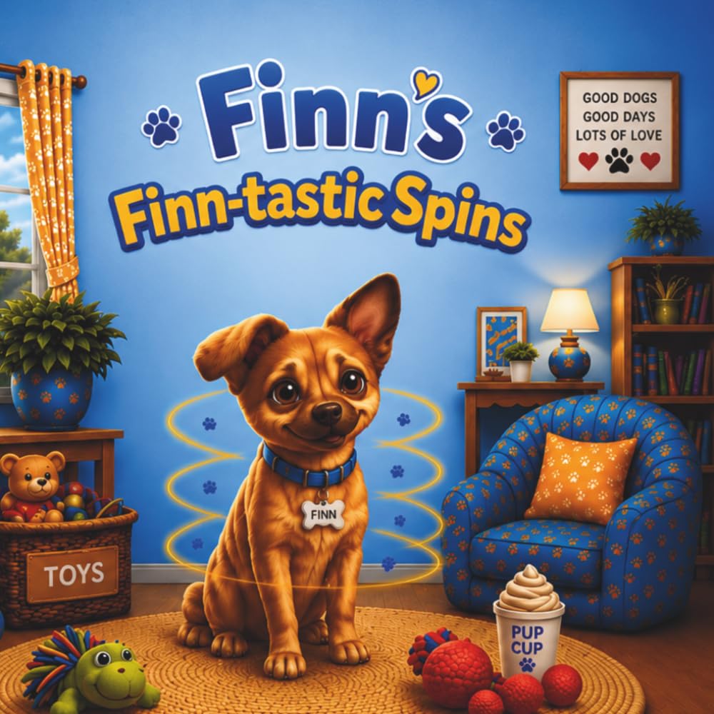 Finn’s Finn-tastic Spins: The Little Rescue Dog Who Brought Joy Home